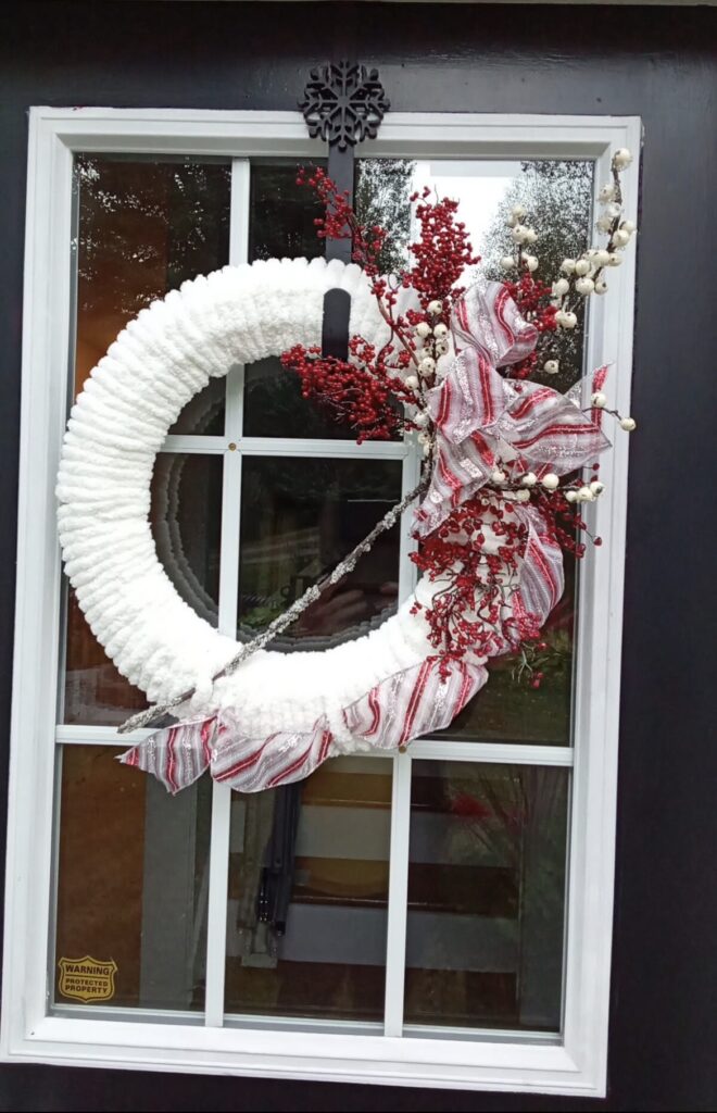 Candy Cane Winter Wreath